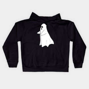 Simple Ghost for Halloween Kids Hoodie